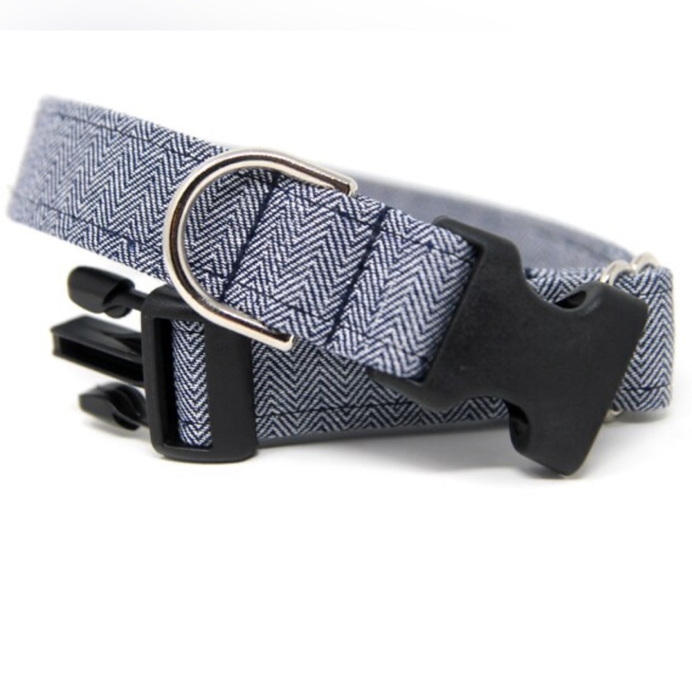 Indigo Print Dog Collar (Size Small / Medium)